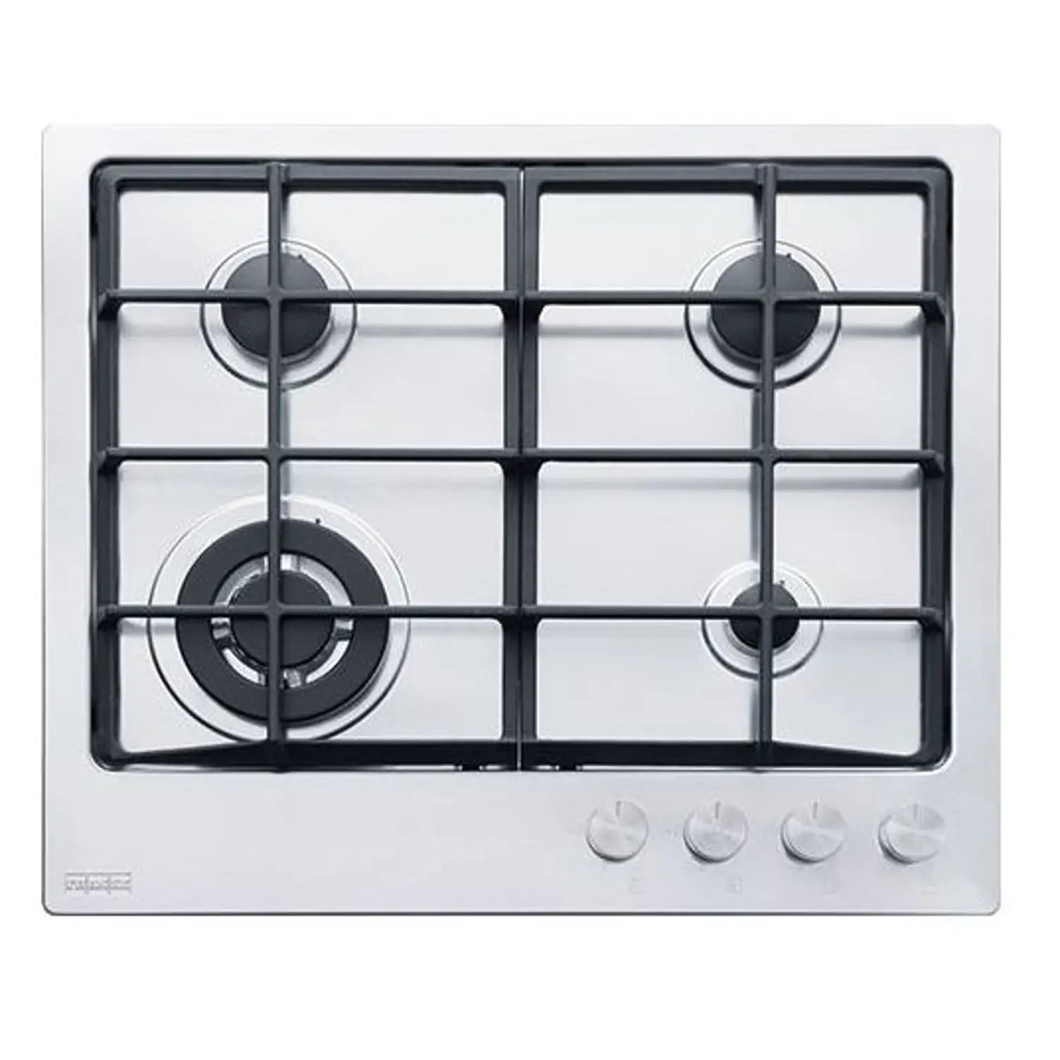 Franke Neptune Built-in Gas Hob 4 Burners 60 cm Cast Iron Stainless FHNE 604 3G TC XS C