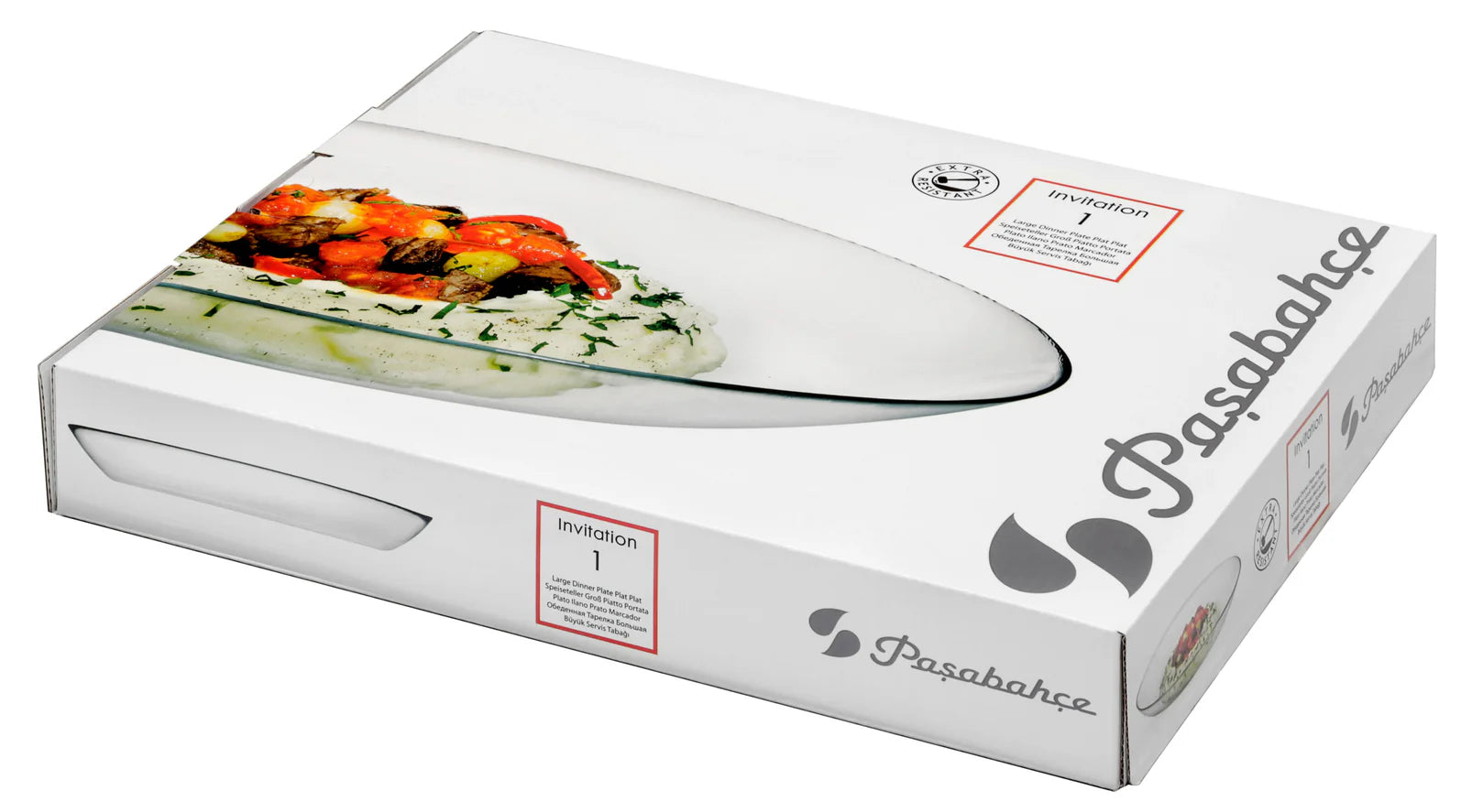 Pasabahce Invitation Oval Serving Plate - 33cm