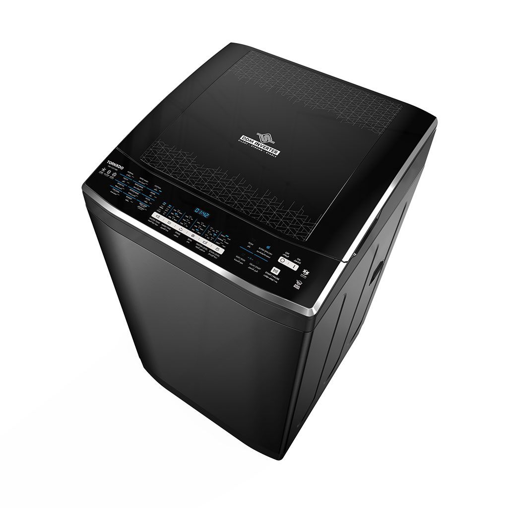 Tornado 13 KG Top Loading Inverter Washing Machine - TWETLD13RBK