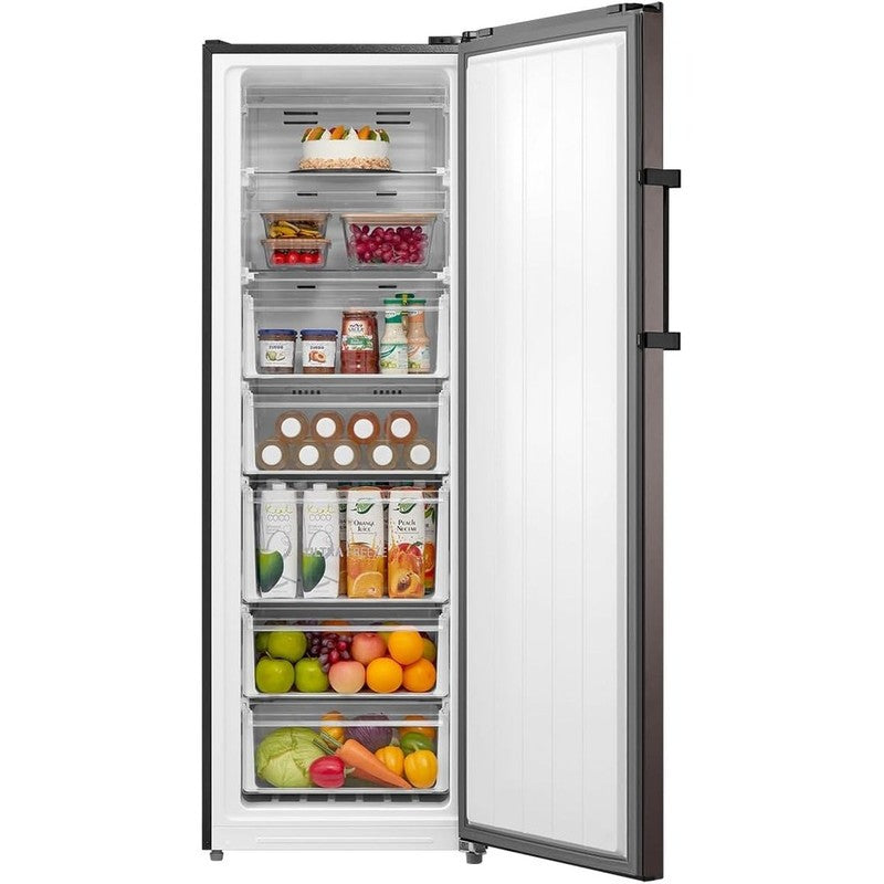 مجمد رقمي عمودي من توشيبا، 7 أدراج، سعة 238 لترًا - GR-RU312WE-DMN06