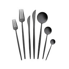 153.03.08.4579 - طقم ملاعق وشوك 84 قطعة كاراجا اسود JUPITER SHINY BLACK
