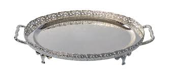DANTASI.4096/M Silver Plated Medium Oval Tray