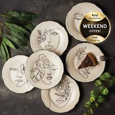 153.03.06.6361 - FACES طقم 6 طبق جاتوه / فطار كاراجا