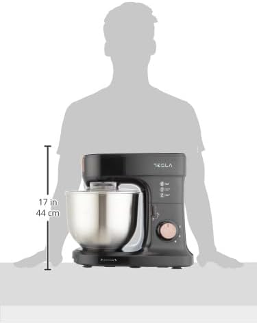 Tesla Stand Mixer, 8.5 Liter, 1000 Watt, Black - TSL-SM400