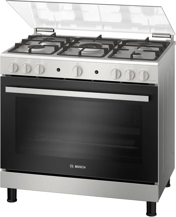 Bosch Series 2 | 90cm 5-Burner Freestanding Gas Cooker - HGV1F8Y50S