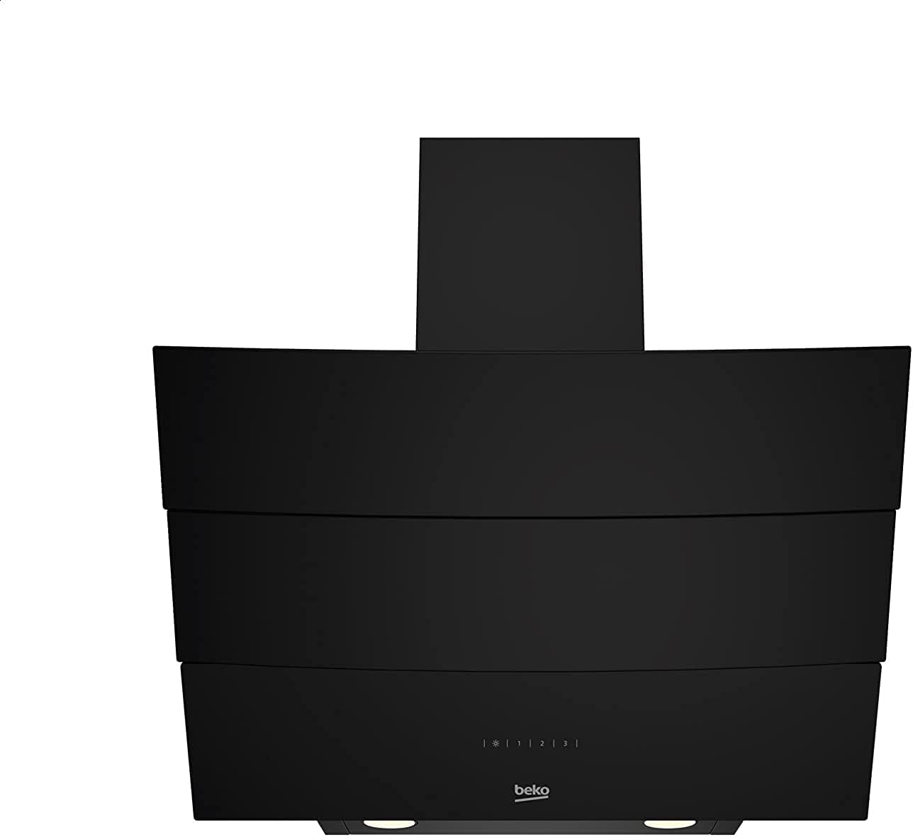 Beko Built-In 60cm Black Inclined Decorative Hood - HCA62640BE