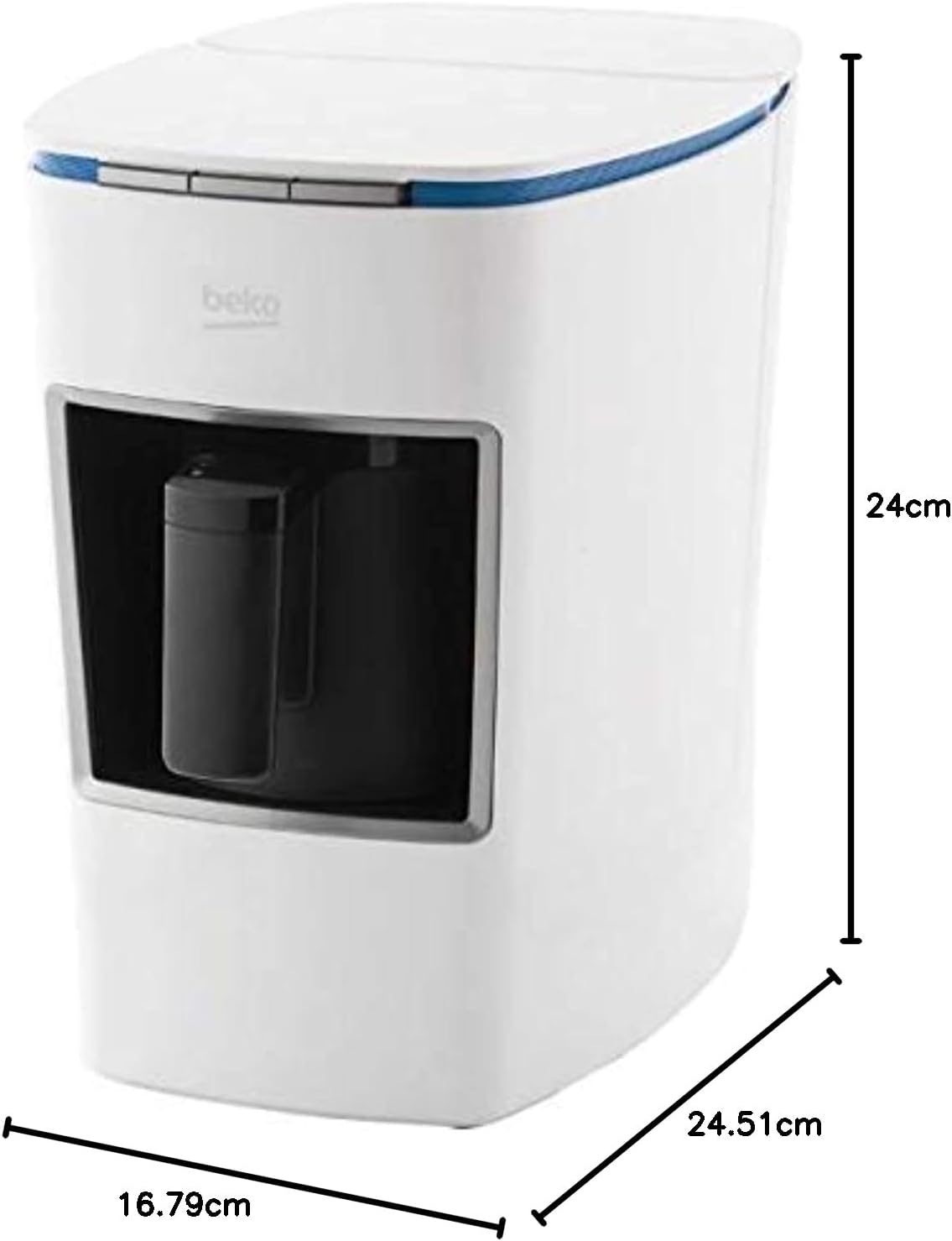 Beko Single Pot Turkish Coffee Machine 670 W White BKK 2400