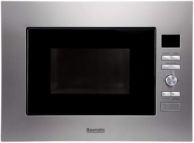 Baumatic 28L 60cm Built In Microwave Oven & Grill - BMEMWBI28SS