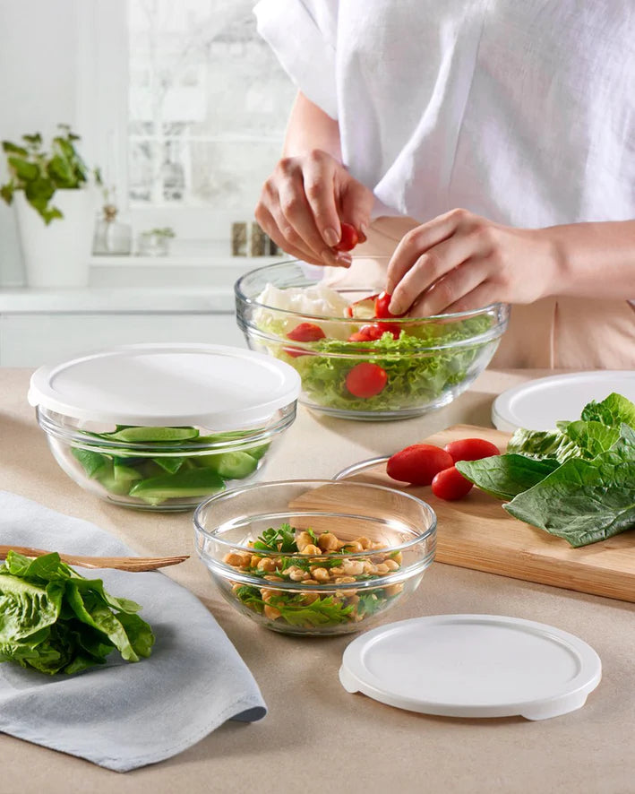 Pasabahce Chef's Bowl with Cover - White, 14cm