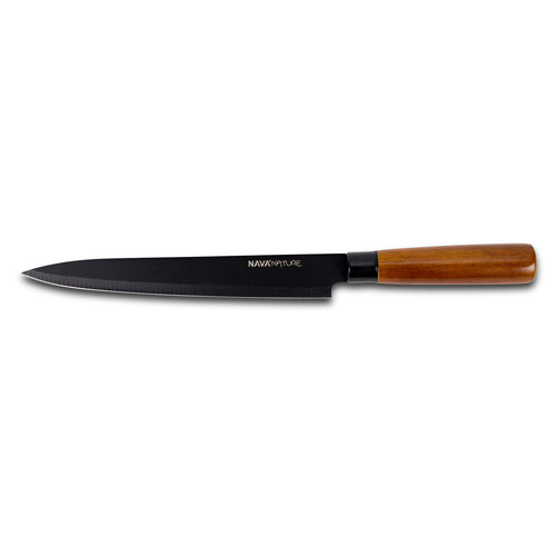 Nature Stainless steel fillet knife "Nature" with wooden handle and nonstick coating 32.5cm