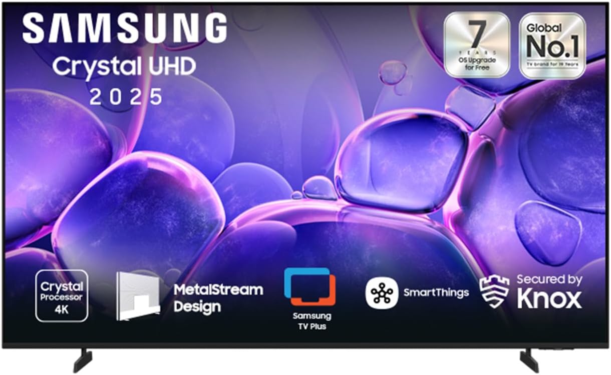 Samsung 75 Inch TV Crystal Processor 4K LED - Titan Gray - UA75U8000F
