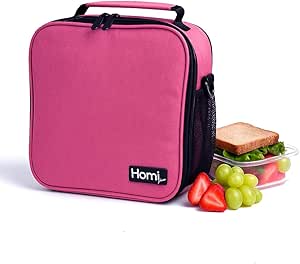 حقيبة حرارية هوم بلس سعة 5.5 لتر مع شبكة - وردي