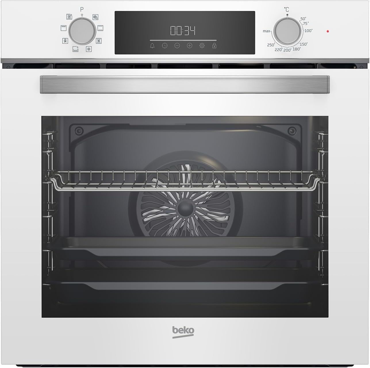 Beko 72 L 60 cm Built-in Digital Electric Oven with Electric Grill and 2 Fans - BBIM17300WD