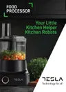 TESLA Food Processor, 2.3 Liter, 1000 Watt, 40 Functions, Black - TSL-FP300