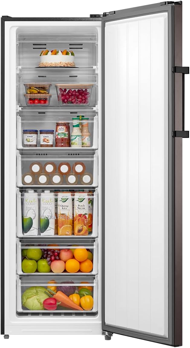 Toshiba 7-Drawer 238L Upright Digital Deep Freezer - GR-RU312WE-DMN57