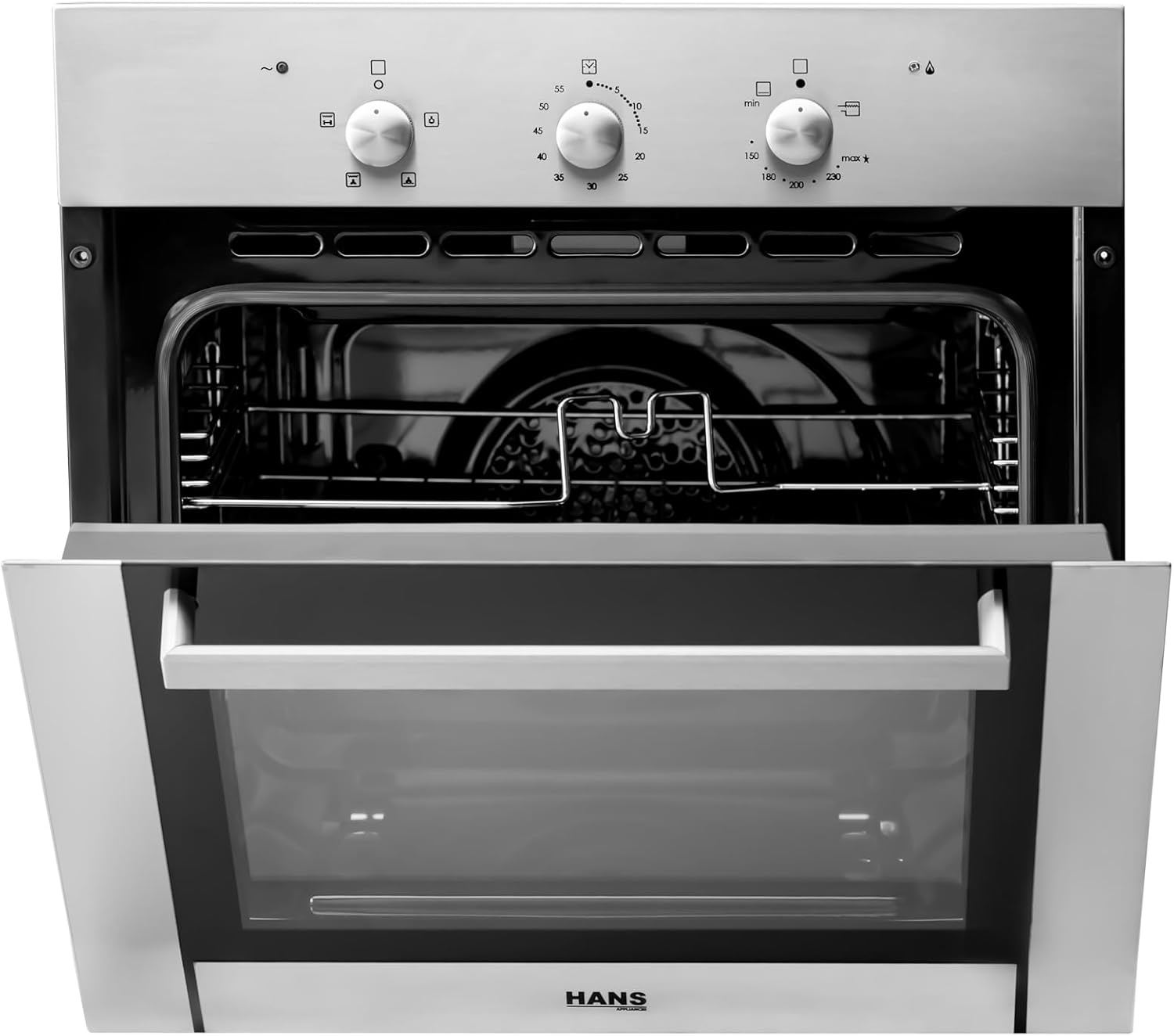 هاينز فرن غاز مدمج مع شواية ومروحة تبريد Ogo200.10 D0 4 60×60×50 سم