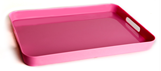 Melamine Serving Tray Rectangular 43cm x 32cm Rose