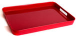 Melamine Serving Tray Rectangular 43cm x 32cm Red