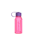 mDesign Square Bottle with Attached Cap 500ml - Rose