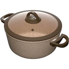 Cookin Granite 20cm Casserole - Beige