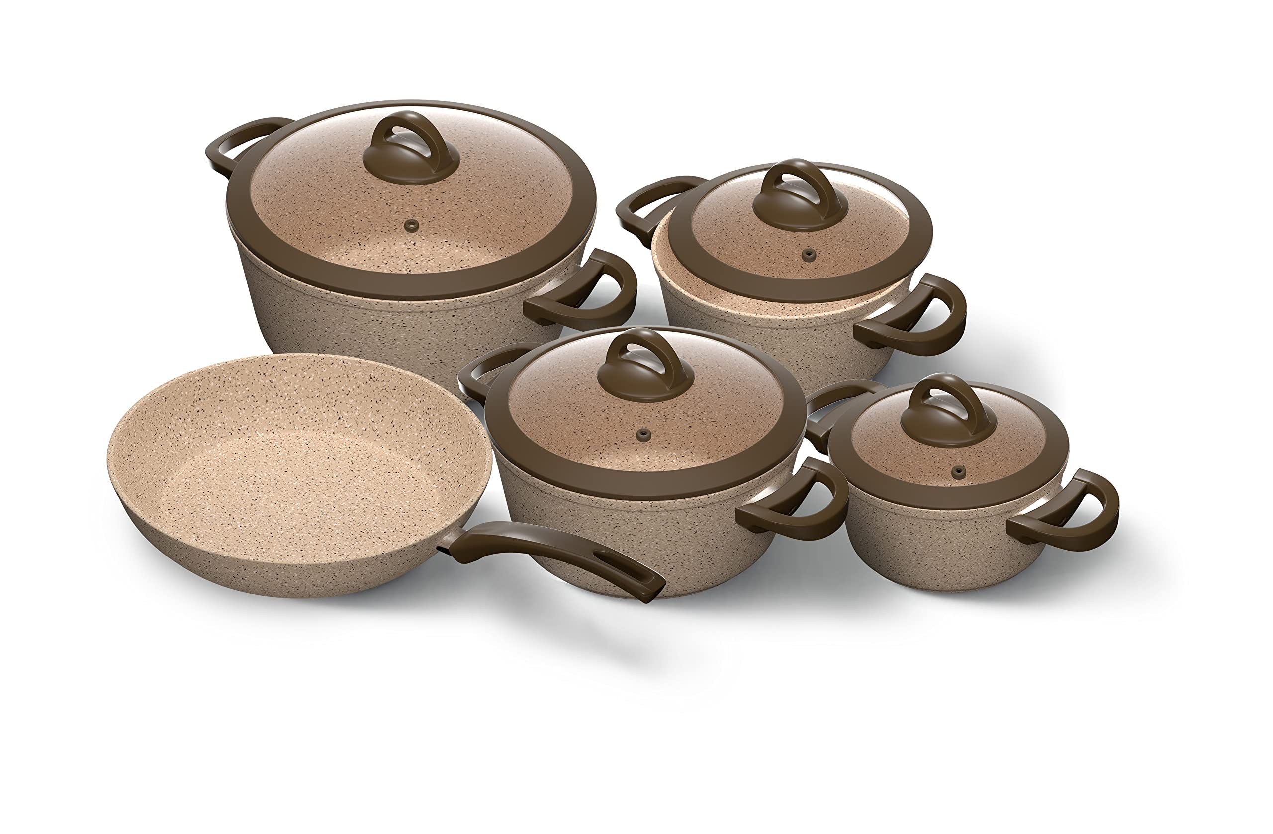 طقم أدوات خبز كوكين 9 قطع (وعاء 18-20-24-28) + مقلاة 28 بيج