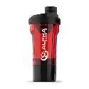 Home 500ml Red Sports Bottle with Storage Cup and Lid