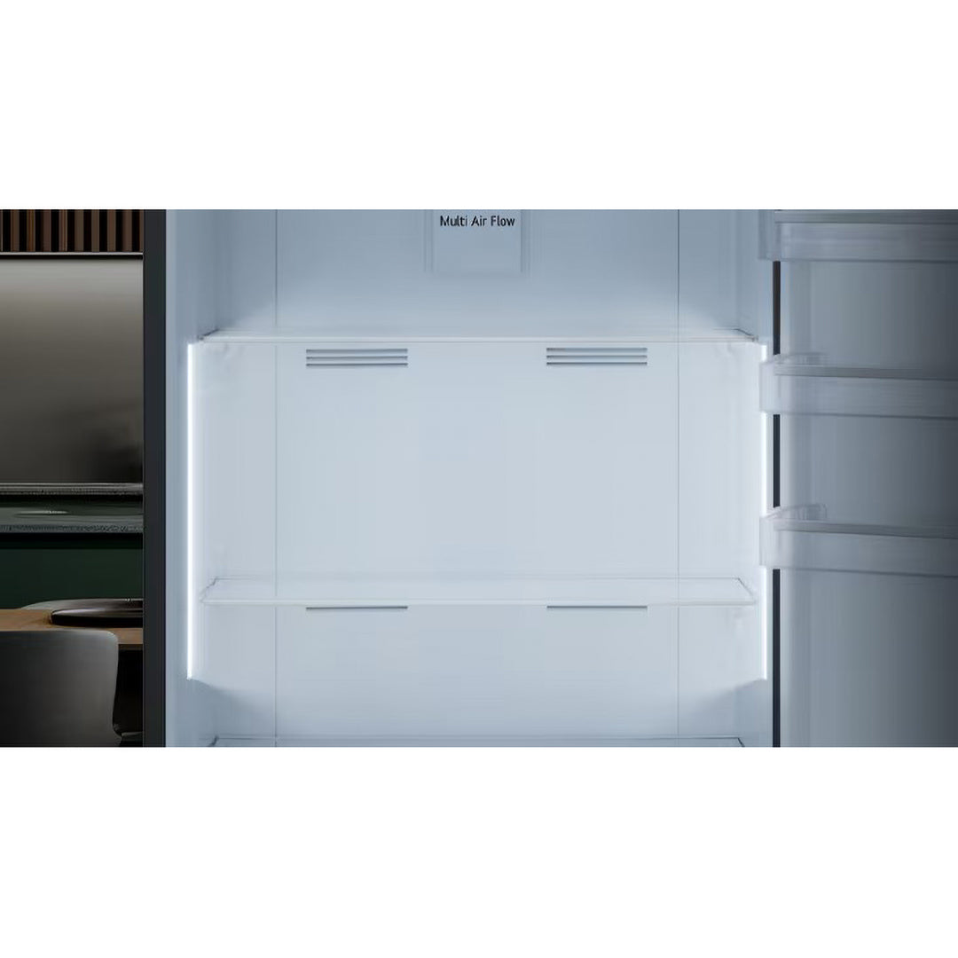 LG NoFrost Top Freezer Refrigerator , 450 Liter Inverter Motor , Black - GTF452SSAN