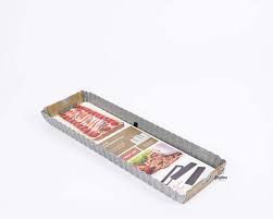 neoflam Marble rectangular tart mold with removable base, 35*11cm Made in China