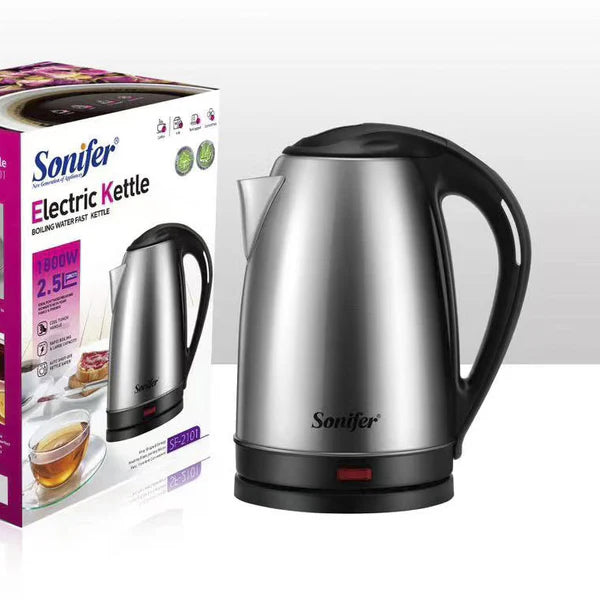 Sonifer Stainless Steel Electric Kettle 2.5L 1800W Model SF-2101