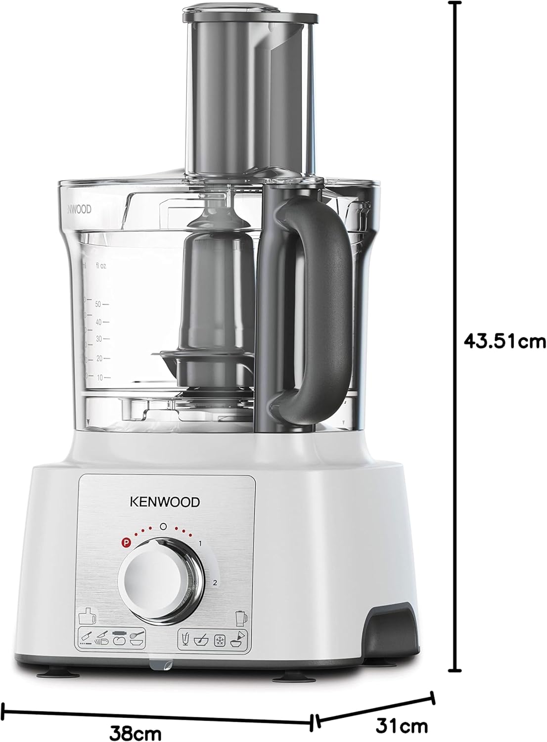 Kenwood MultiPro Express 7-Tool 1000W Food Processor - FDP65.400WH