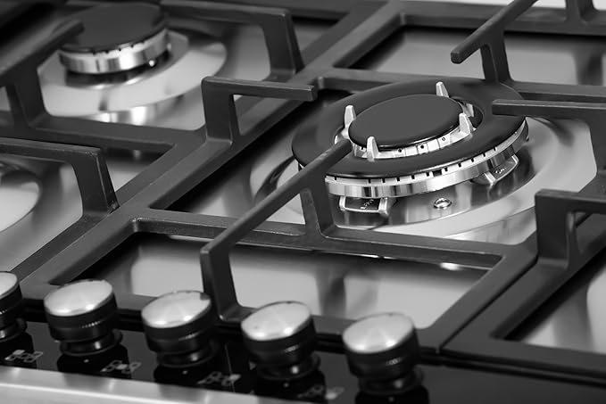 مسطح غاز مدمج 9740-24 90×60×25 سم من الستانلس ستيل