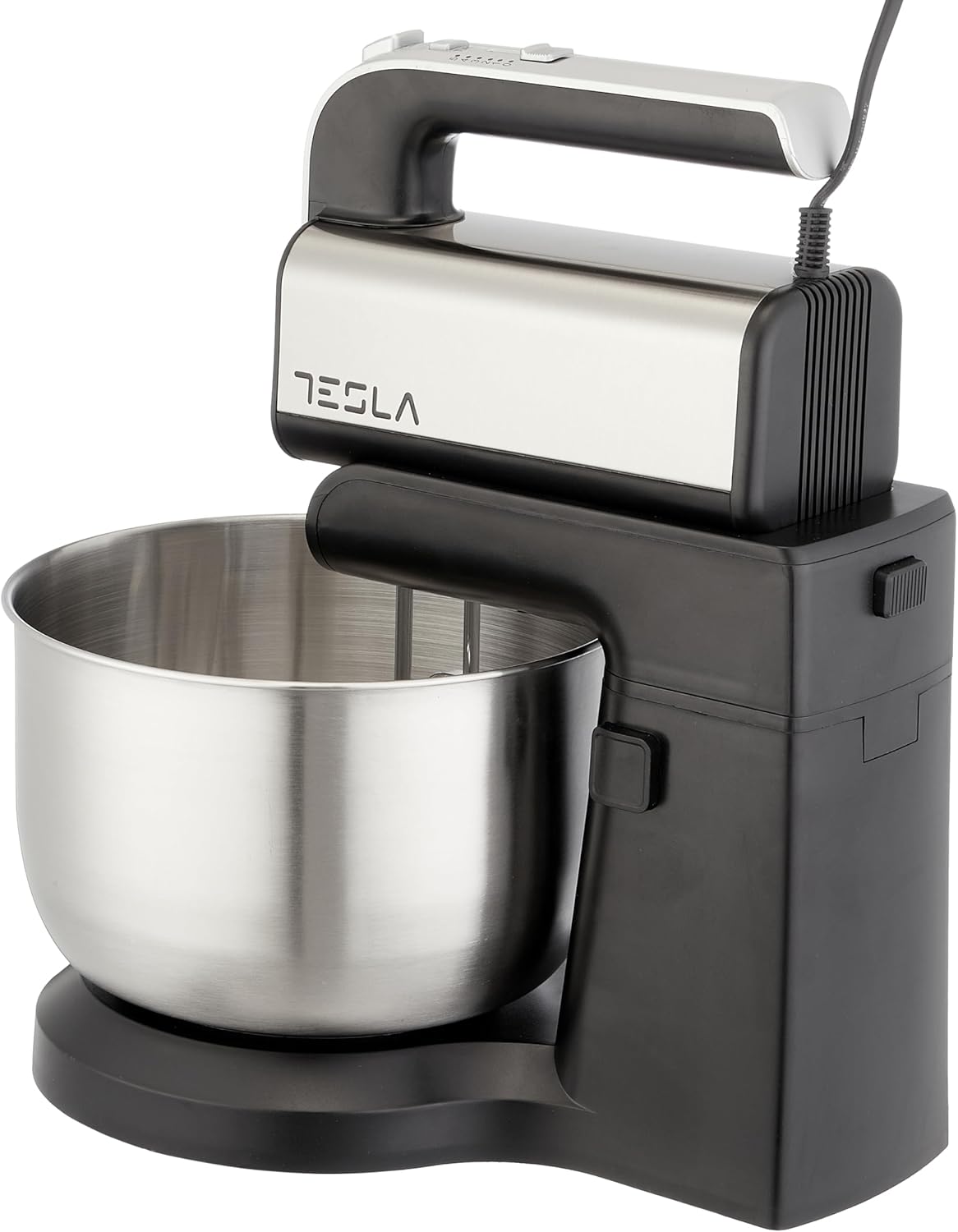 TESLA Stand Mixer, 3 Liter, 300 Watt, Stainless Steel Black - TSL-SM700