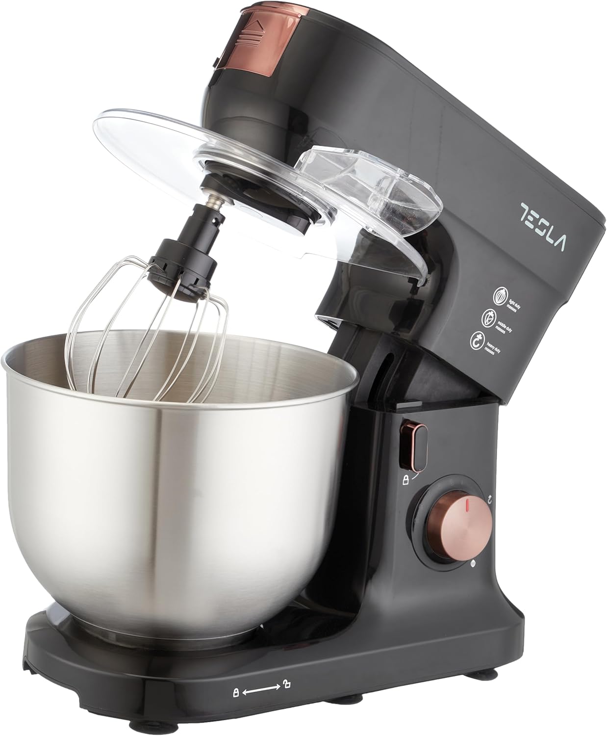 Tesla Stand Mixer, 8.5 Liter, 1000 Watt, Black - TSL-SM400