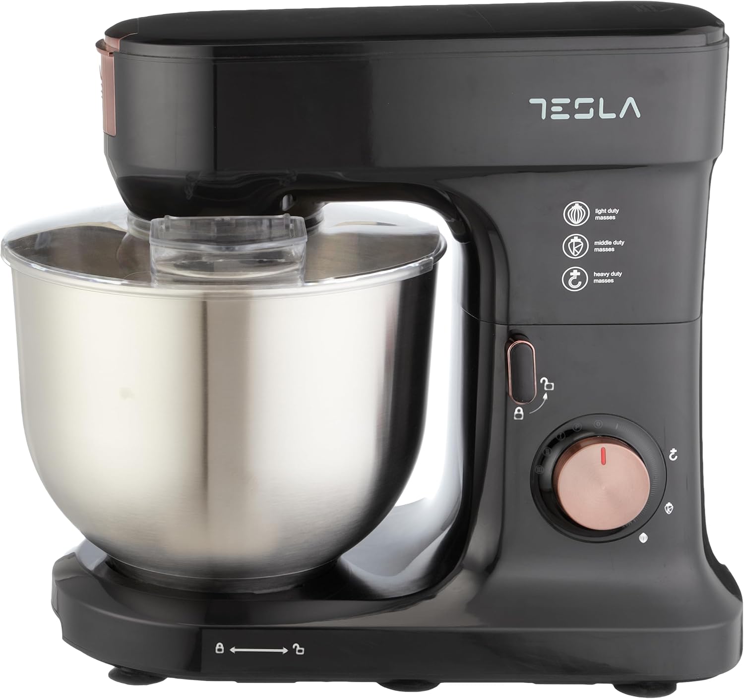 Tesla Stand Mixer, 8.5 Liter, 1000 Watt, Black - TSL-SM400