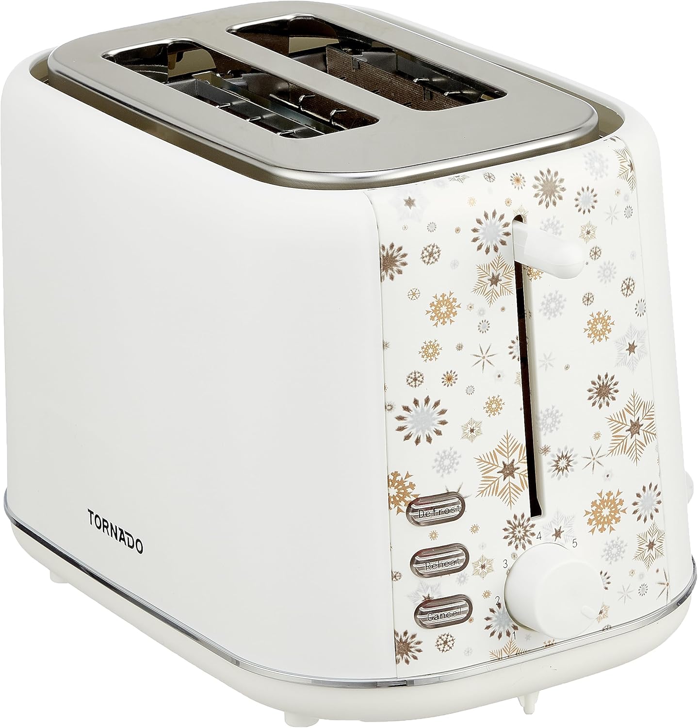 تورنيدو طقم ابيض تي سيت-تي كيه سي (محمصة + ماكينة تحضير قهوة امريكية + غلاية)، بلاستيك