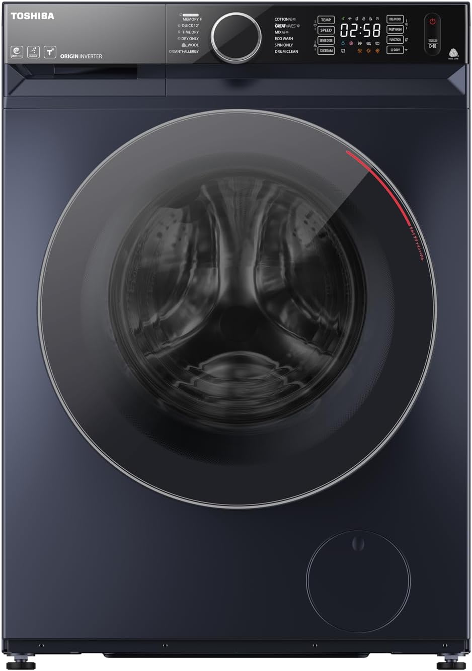Toshiba Inverter 12 KG Washer + 8 KG Dryer with WIFI - TWD-BM130GF4EG(MK)