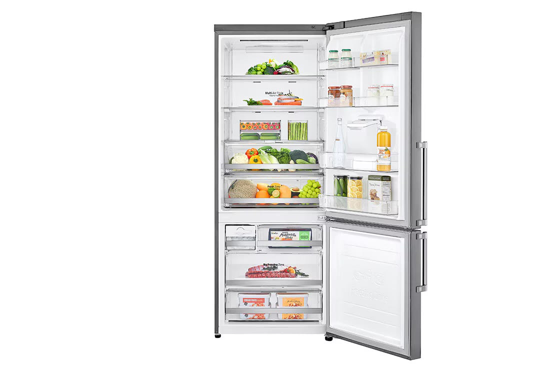 LG 446 L Bottom Freezer No Frost Refrigerator with Ice Maker Water Dispenser - GC-F689BLCM