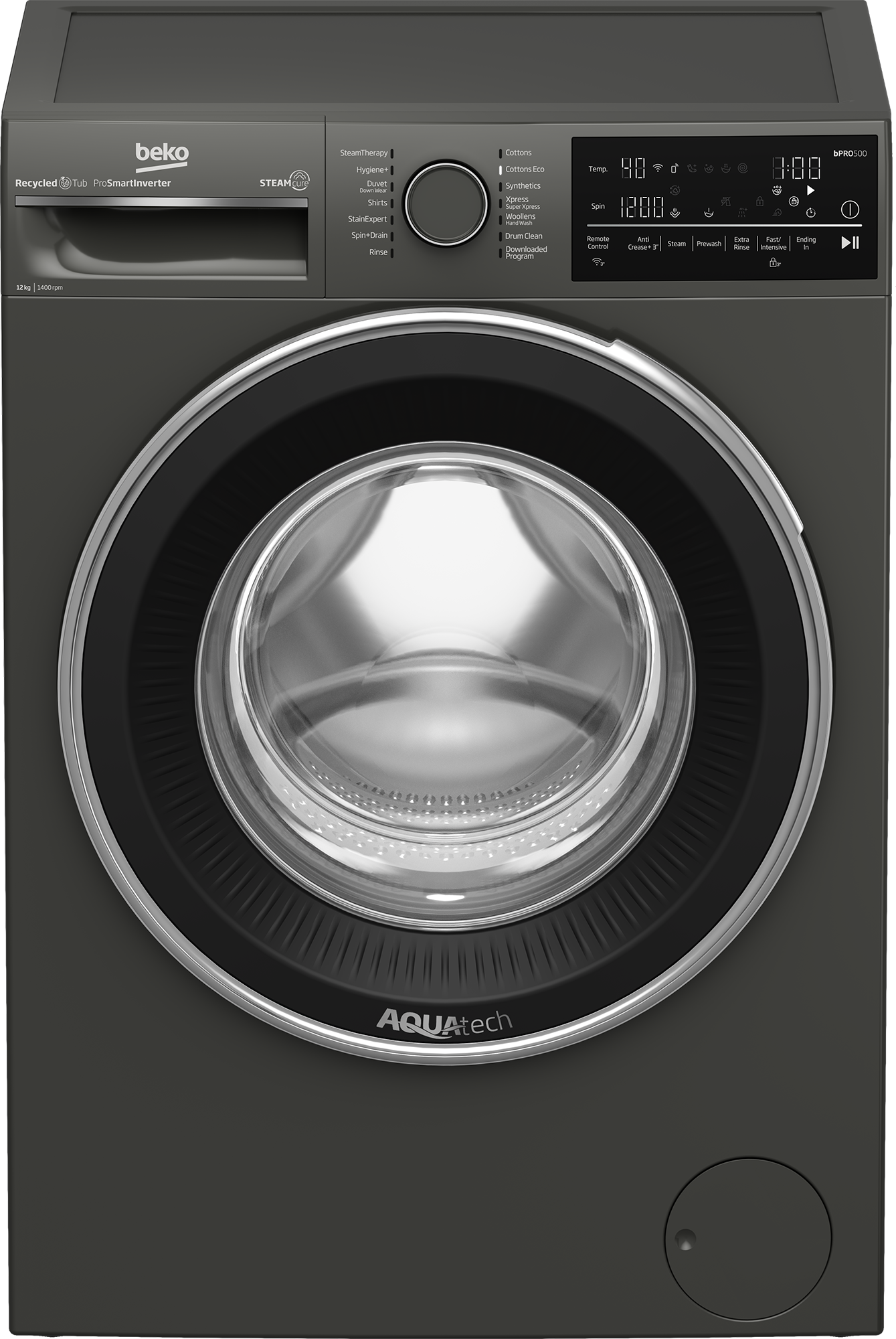 Beko 12 KG Front Loading Washing Machine - B3WFU51240MCI