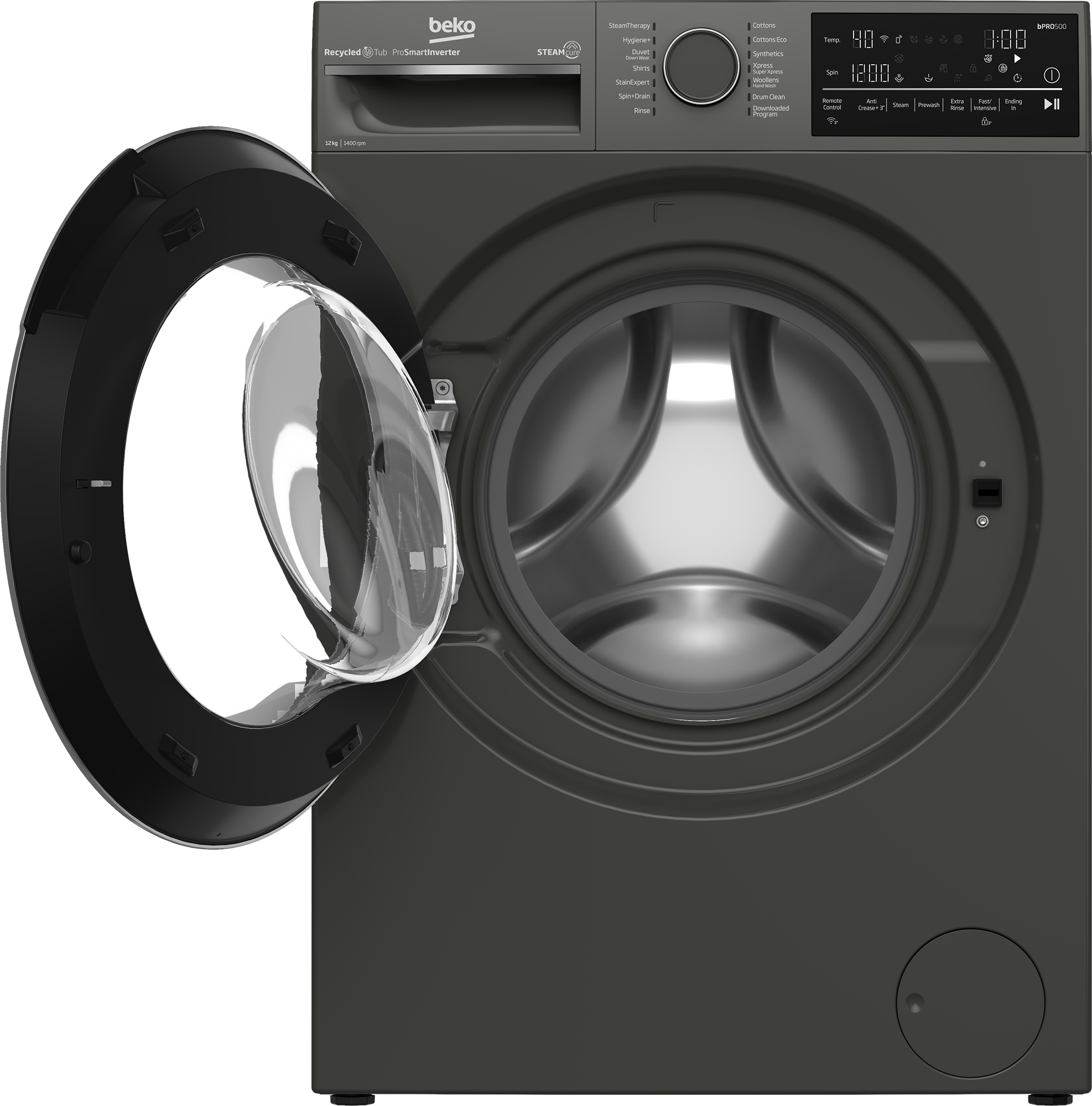 Beko 12 KG Front Loading Washing Machine - B3WFU51240MCI
