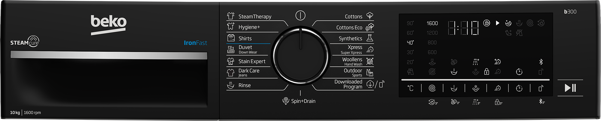 Beko 10 KG Front Loading Washing Machine - B3WFU501040MCI