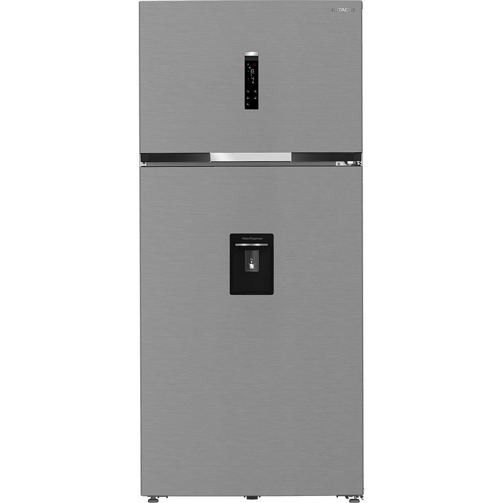 Hitachi 650 L Top Freezer Inverter Refrigerator with Water and Ice Dispenser - R-V650EY2R