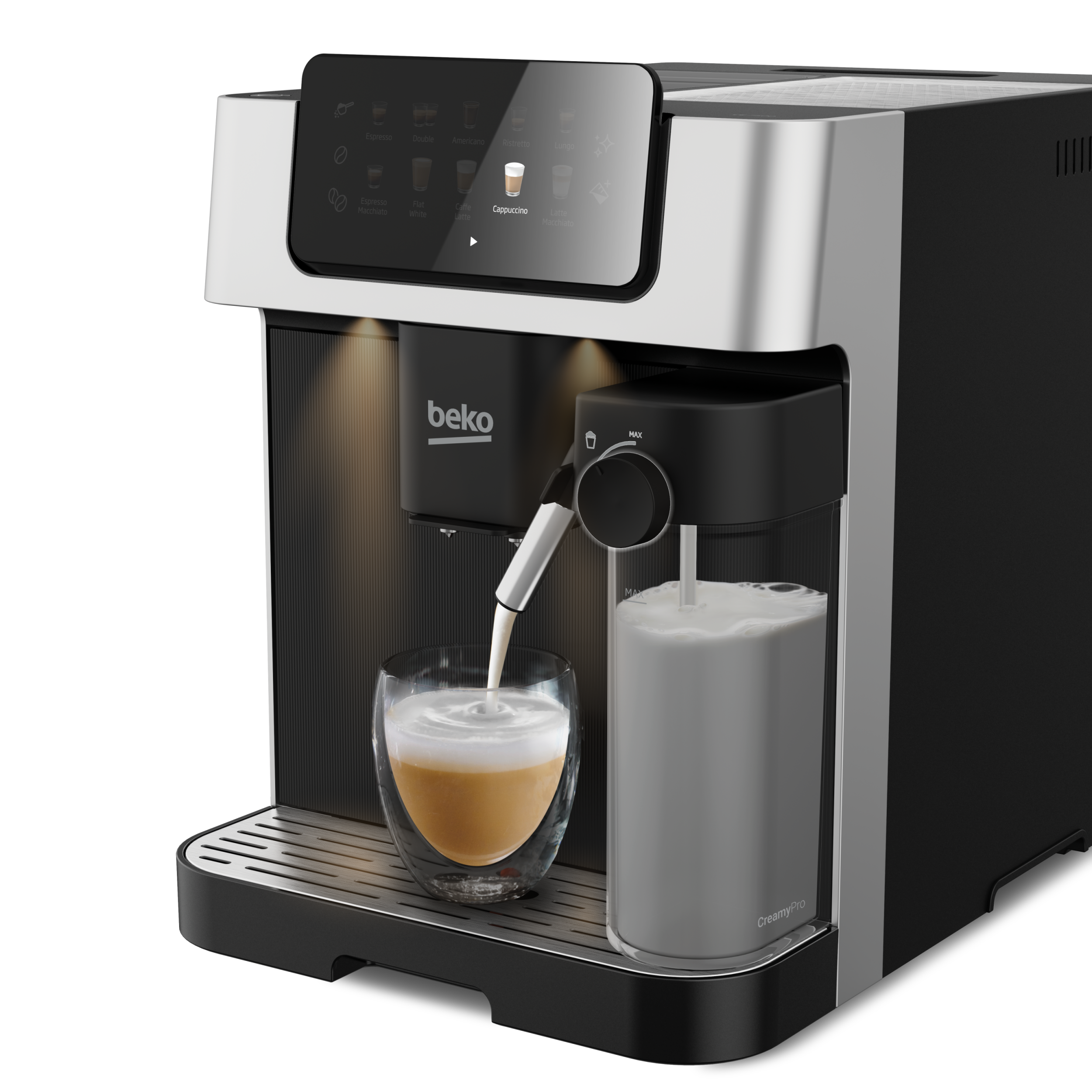 Beko CaffeExperto® 19 Bar Espresso Machine with Touch Screen - CEG 7304 X