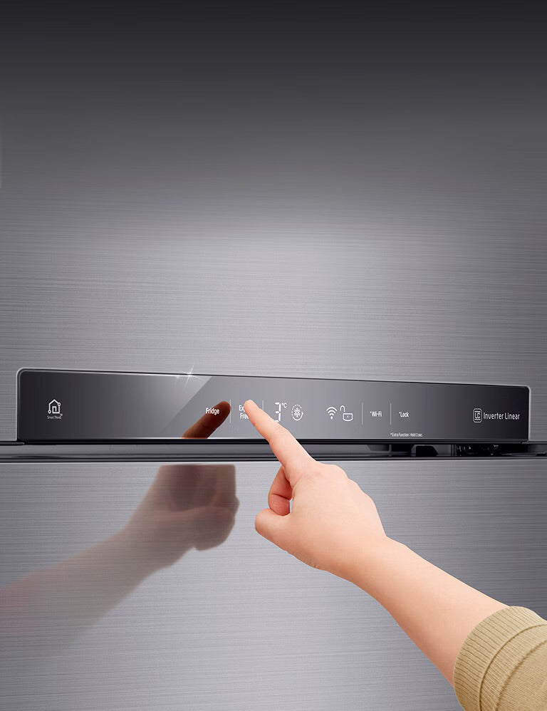 ثلاجة ال جي 418 لتر انفرتر سيلفر ,GR-H802HMHL (IW)