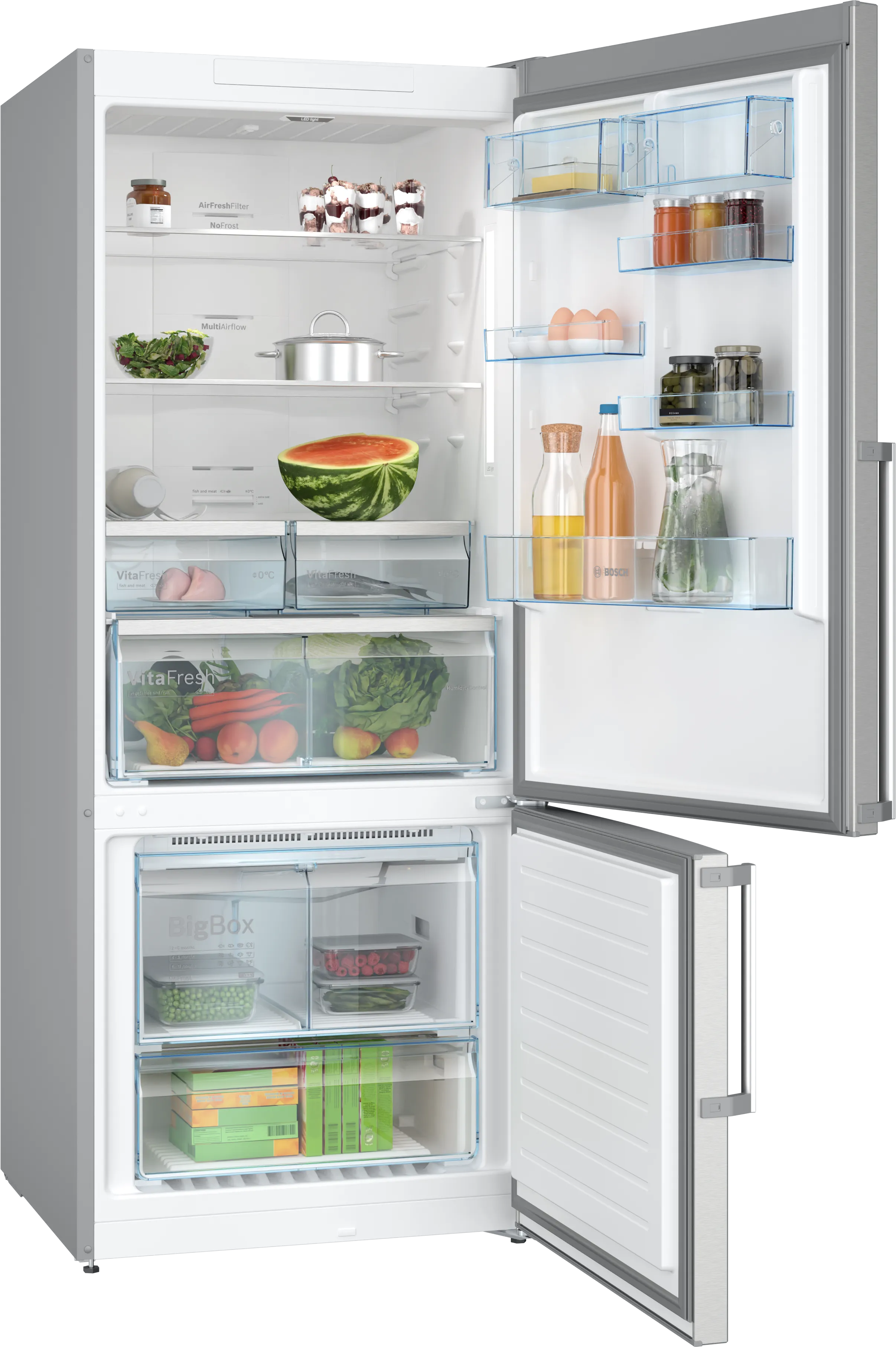 Bosch Series 6 | 526 L Bottom Freezer at bottom Refrigerator - KGN76CI3E8