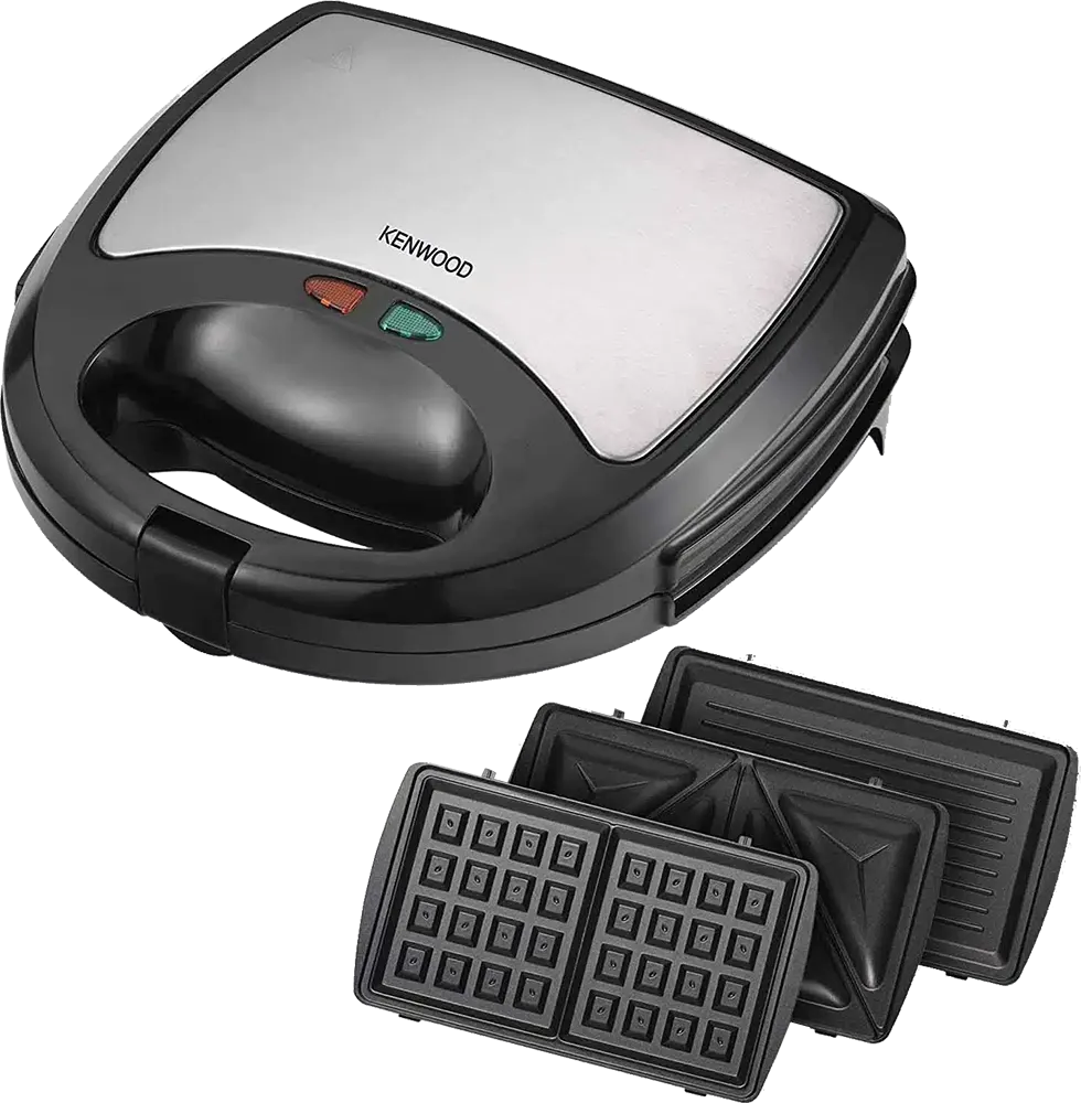 Kenwood 3-In-1 750W Grill, Waffle, Toasted Sandwich, Sandwich Maker - SMM01.A0BK