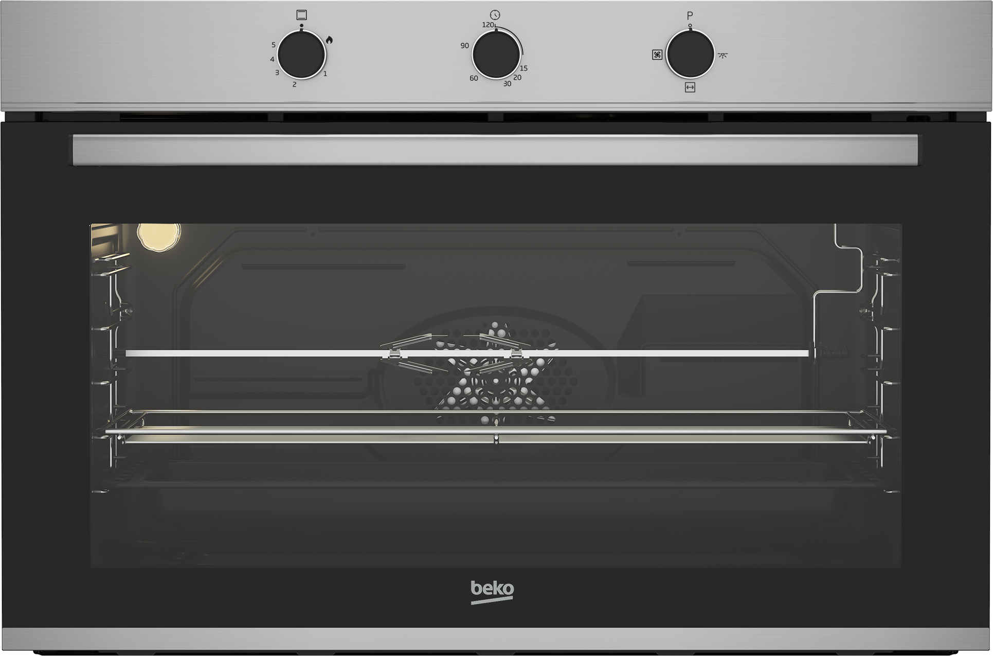 Beko 90cm 96 L Built-in Gas Oven with Gas Grill - BBWHT12106XS