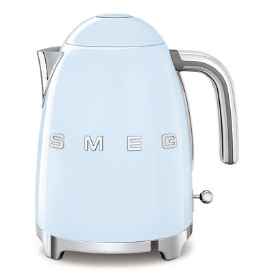 SMEG 50's Retro Iconic 7 Cup 1.7L Electric Kettle - Glossy Pastel Blue