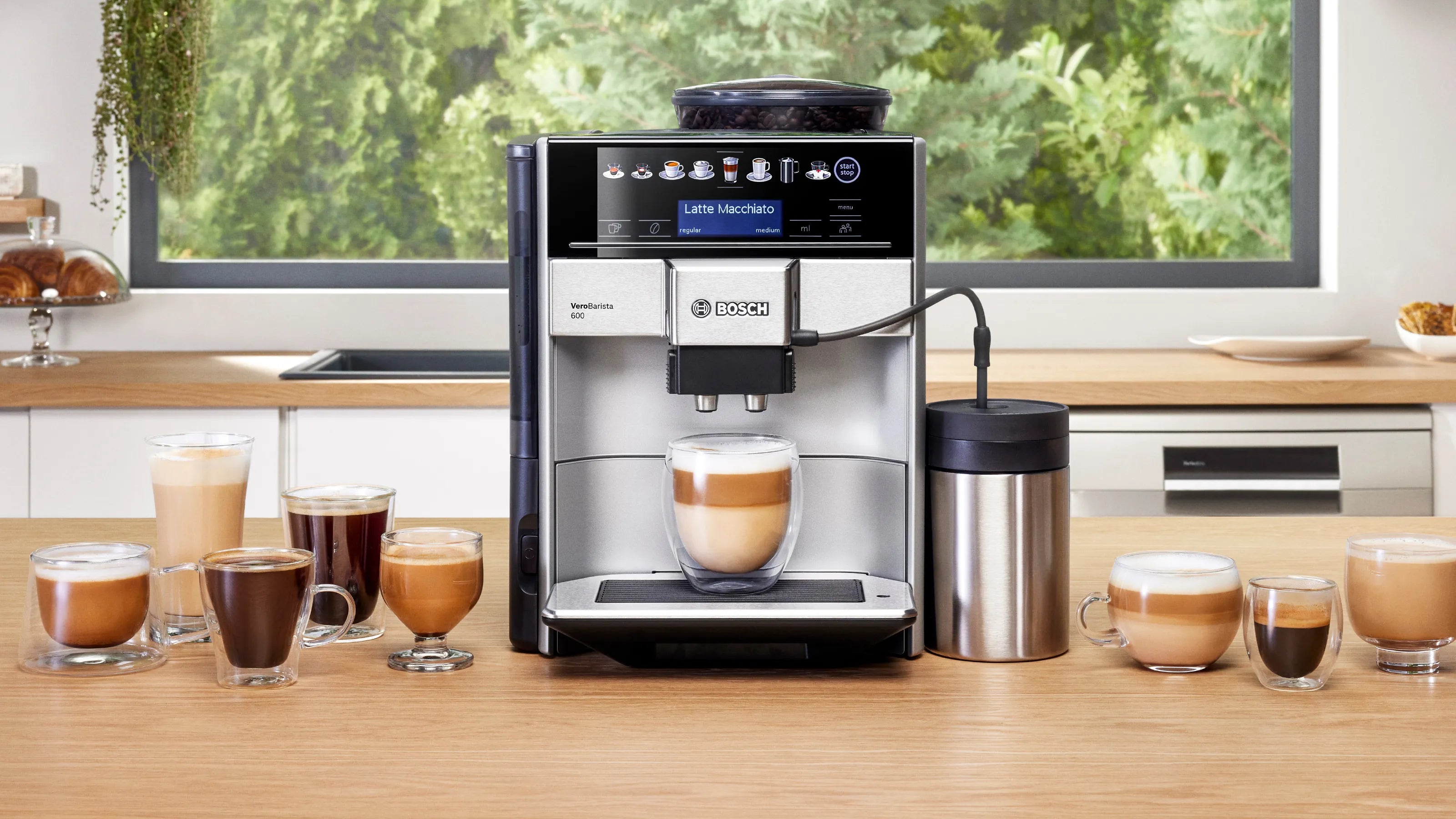 Bosch Vero Barista 600 Fully Automatic Coffee Machine with Removable Water Tank - TIS65621RW