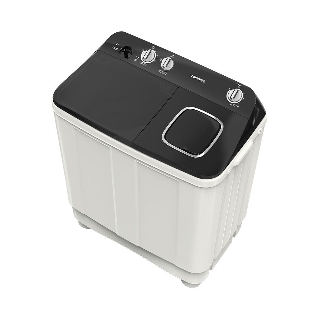 Tornado 12KG Top Loading Half Automatic Washing Machine - TMH-HS12C(WK)