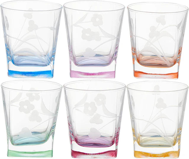 Pasabahce Carre Old Fashioned Glass - Multicolor, 205 ml